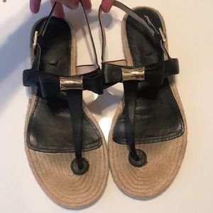 Louise Et Cie “Lo Adrean” Black espadrille sandals